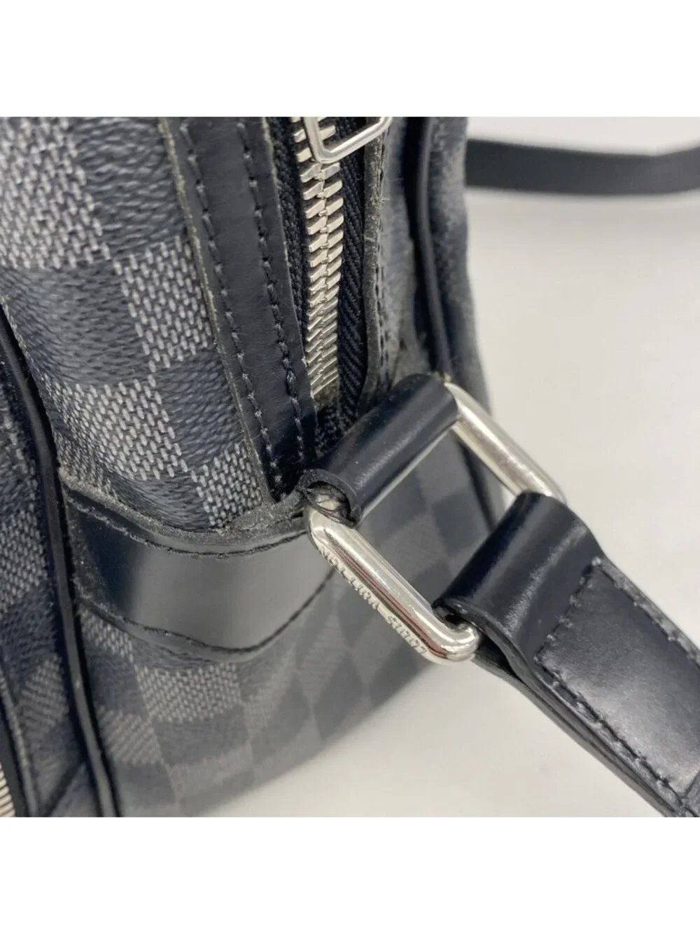 Louis Vuitton Shoulder Bag Damier Graphite Io Black Gray